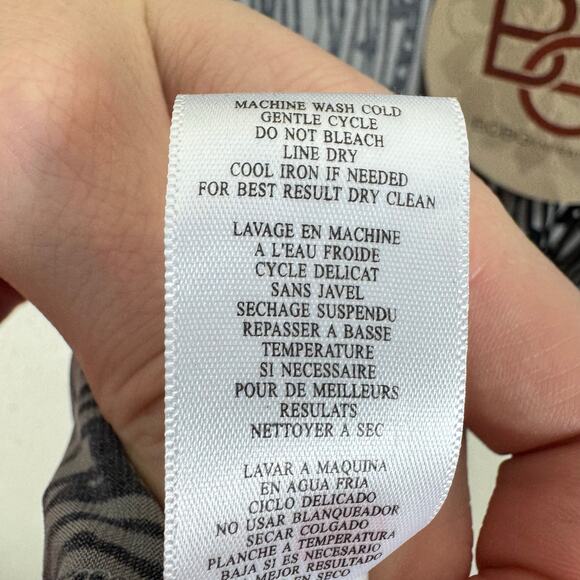 BCBGeneration NWT Black White Short Puff Sleeve Short Stretchy Wrap Dress Size M - Picture 6 of 6